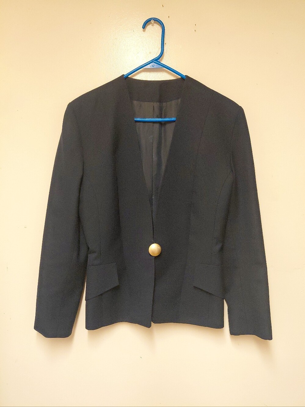 Women's Navy Blue Preppy Blazer Jacket